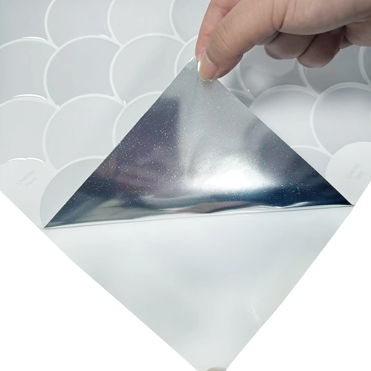 Gray color 12x12 backsplash tile peel and stick design products smart vinyl tile