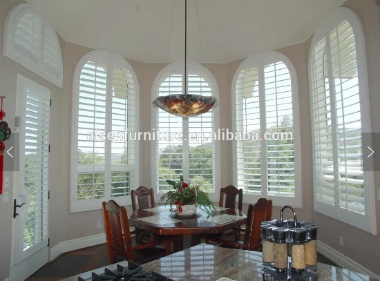 Basswood Composite 63.5 mm Plastic Door Plantation Shutter