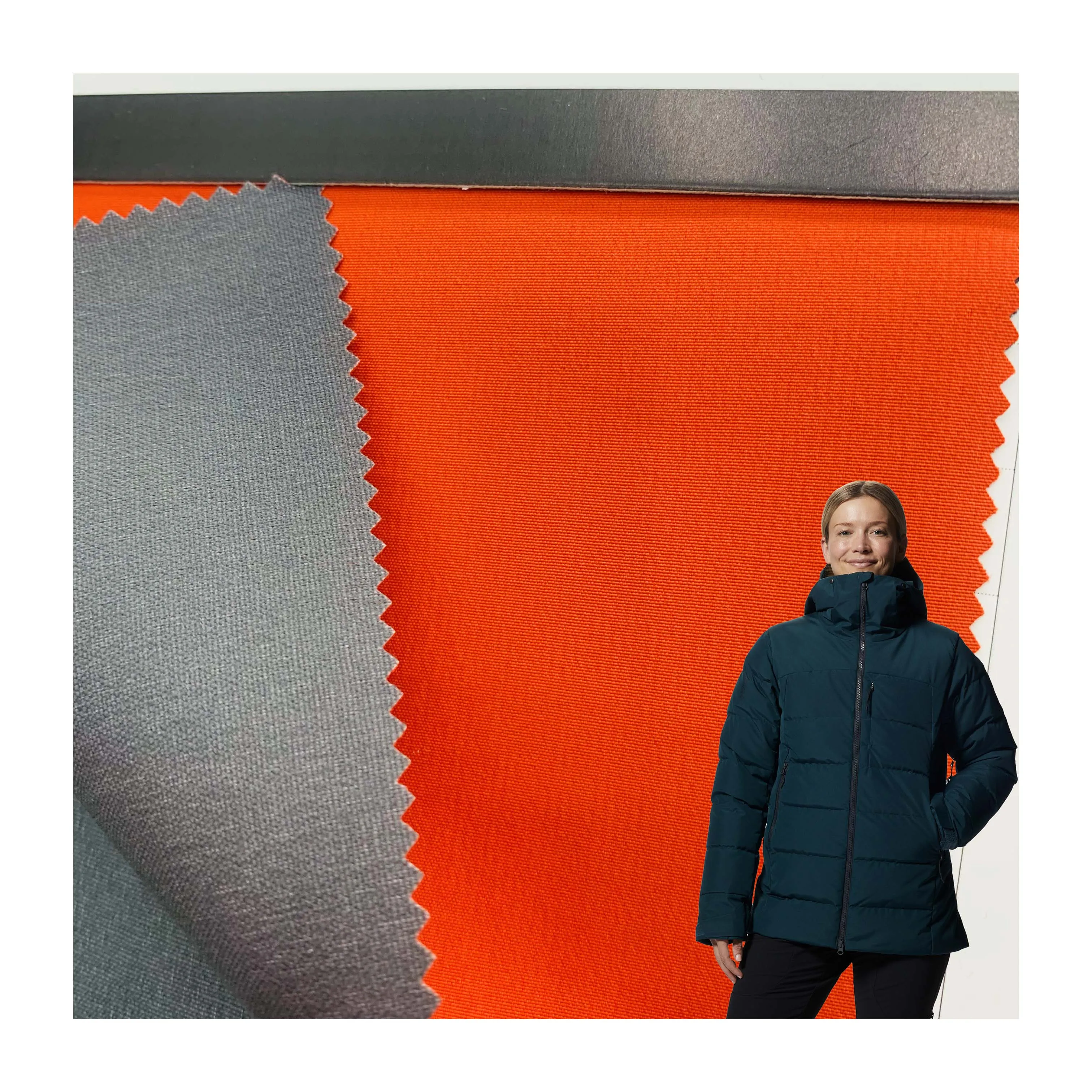 high grade in stock TPU Membrane laminated bonded soft knit 3 layers strength Softshell pongee fabric for parka