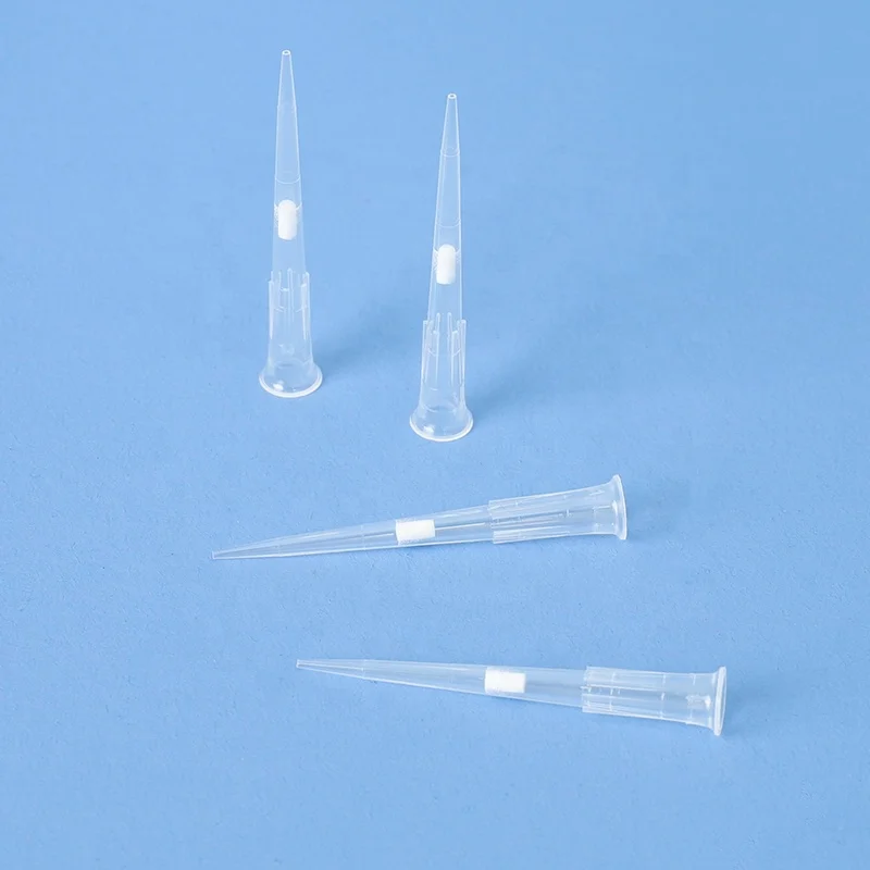 Универсальные наконечники для пипетки с удлиненной стойкой для фильтра, низкое удержание, без DNas/RNase, стерильные наконечники для пипетки, производство