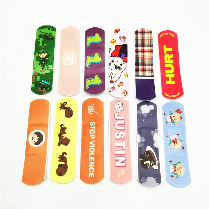 YOJO Adhesive Kids Black Medical Wound Plaster