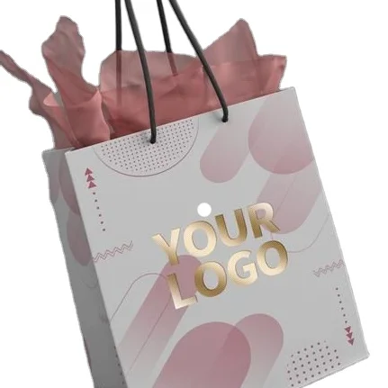 Wholesale Luxury Gift Shopping Art Paper Bags Custom Printed Kraft Paper Bags with Your Own Logo