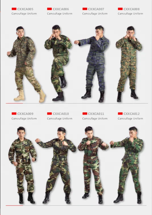 China Xinxing Camouflage BDU/ACU Combat Tactical Uniform