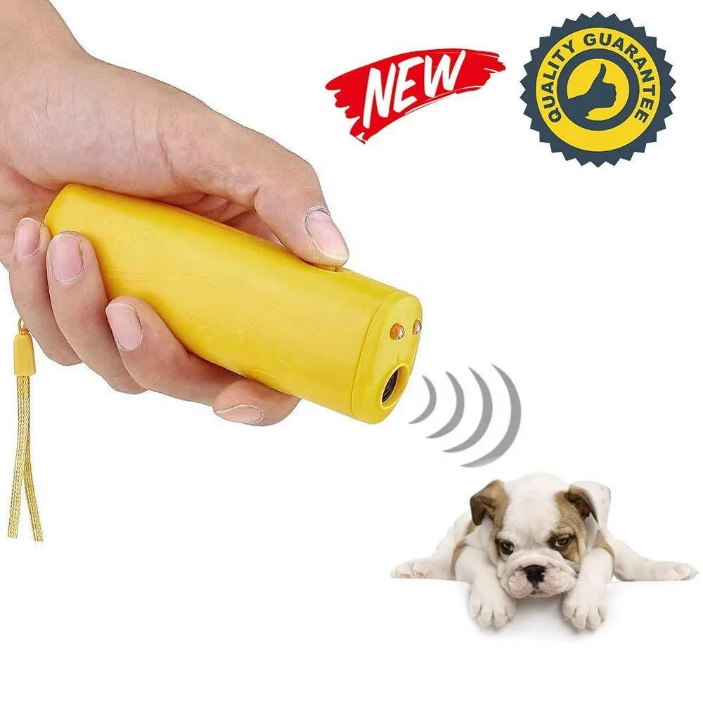 3 in 1 Anti Barking Deterrents LED Pet Control Training Device Trainer Ultrasonic Dog Repeller