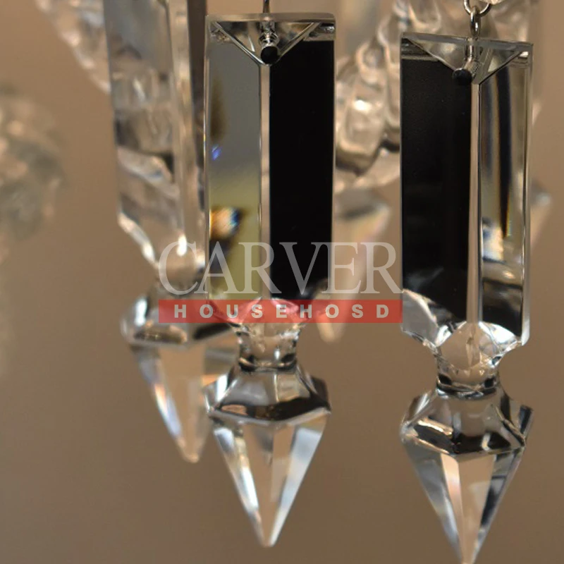 Crystal candle for home French crystal chandelier table candle Bacarate style decorative candlestick