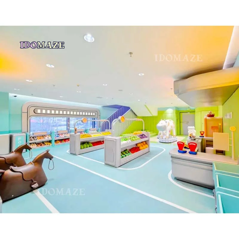 Kitchen Farm Indoor Playground New Design Kids Big Play Ground Indoor Soft Plastic Playhouse For Kids