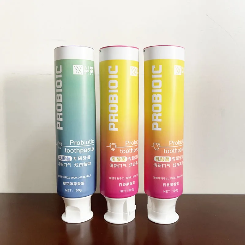 Oem Empty 30g 50g 60g 75g 100g 120g 150g Laminate Tube Packaging Toothpaste Tube Tooth Paste Packaging With Flip Top Lid