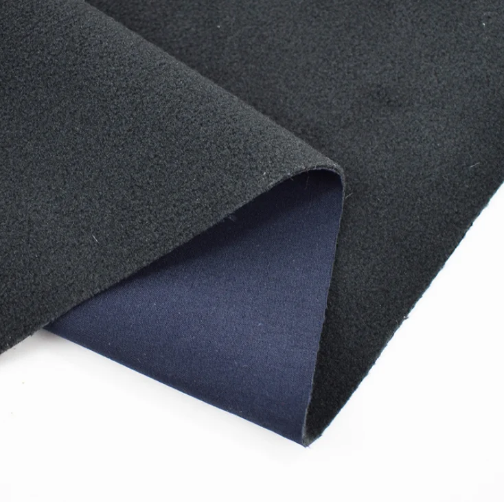 100 Polyester abrasion resistant polar fleece bonded 4 way stretch 3 layer waterproof fabric