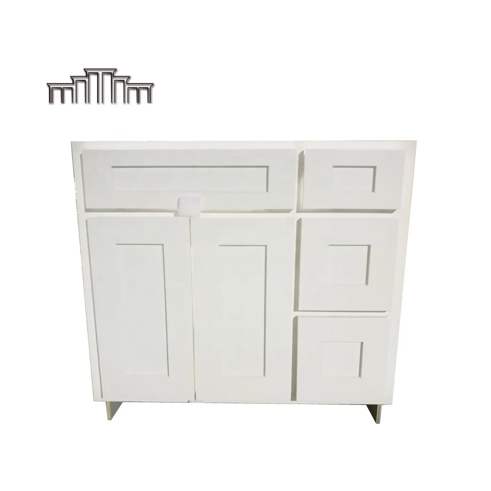 American Kitchen Cabinet Modern Wooden Kitchen Furniture RTA 30 Double Bathroom Vanity Units With Sink