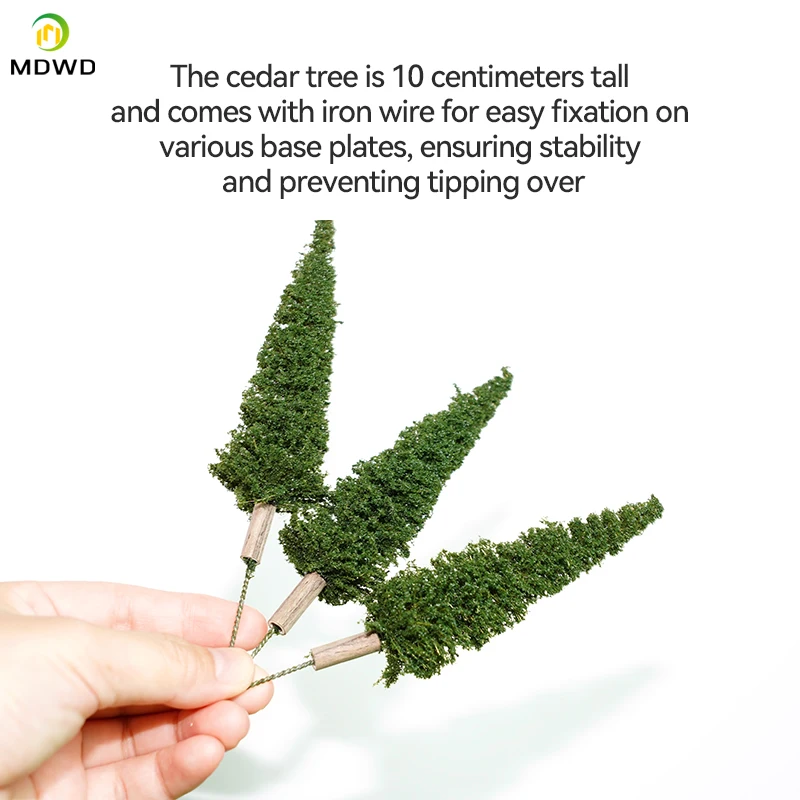 Model Train Railway 1:87 O G Scale Railway Layout 10cm Green Model Wire Pine Trees Artificial Layout