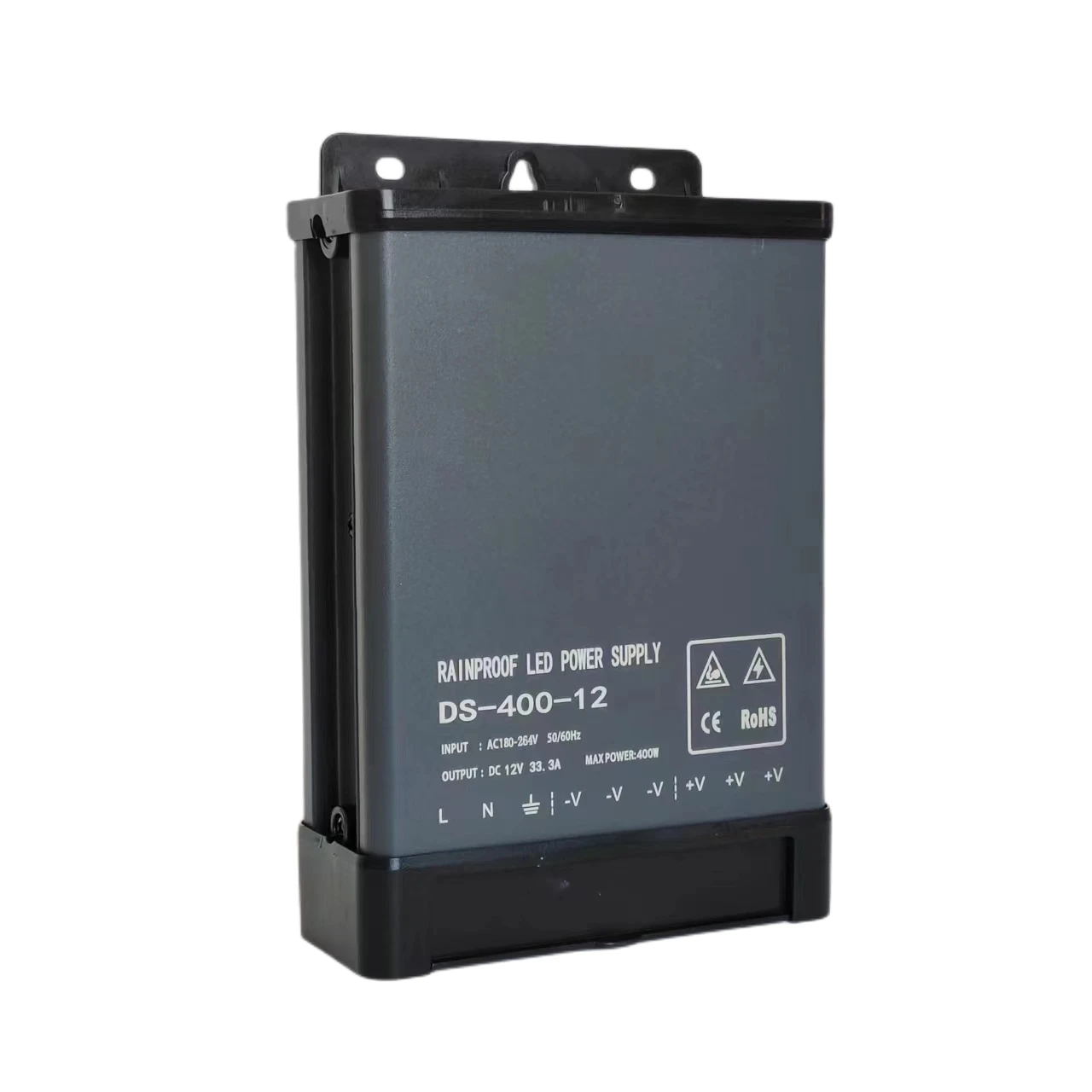 Cheaper price DC 12V 24v 200W 300W 400w 33A 25A 16.6A outdoor rainproof led switching power supply for outside led lights