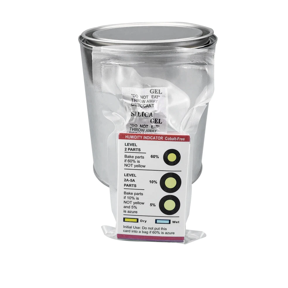 
Customized Different Dots Yellow Humidity Indicator Card 