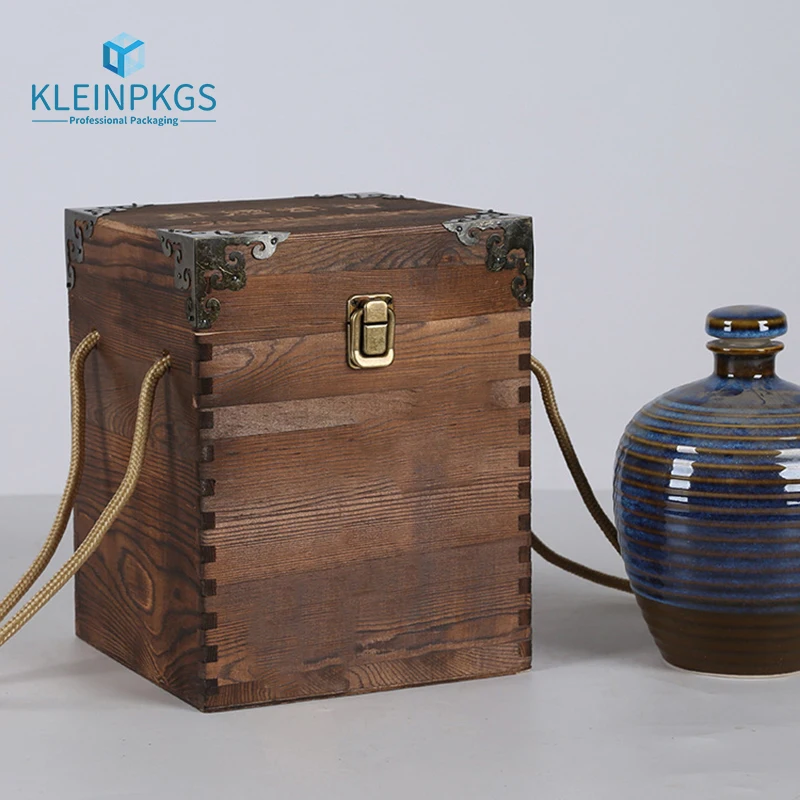 Chess Pieces Wooden Box White Wooden Box Wine Box Pine Wood