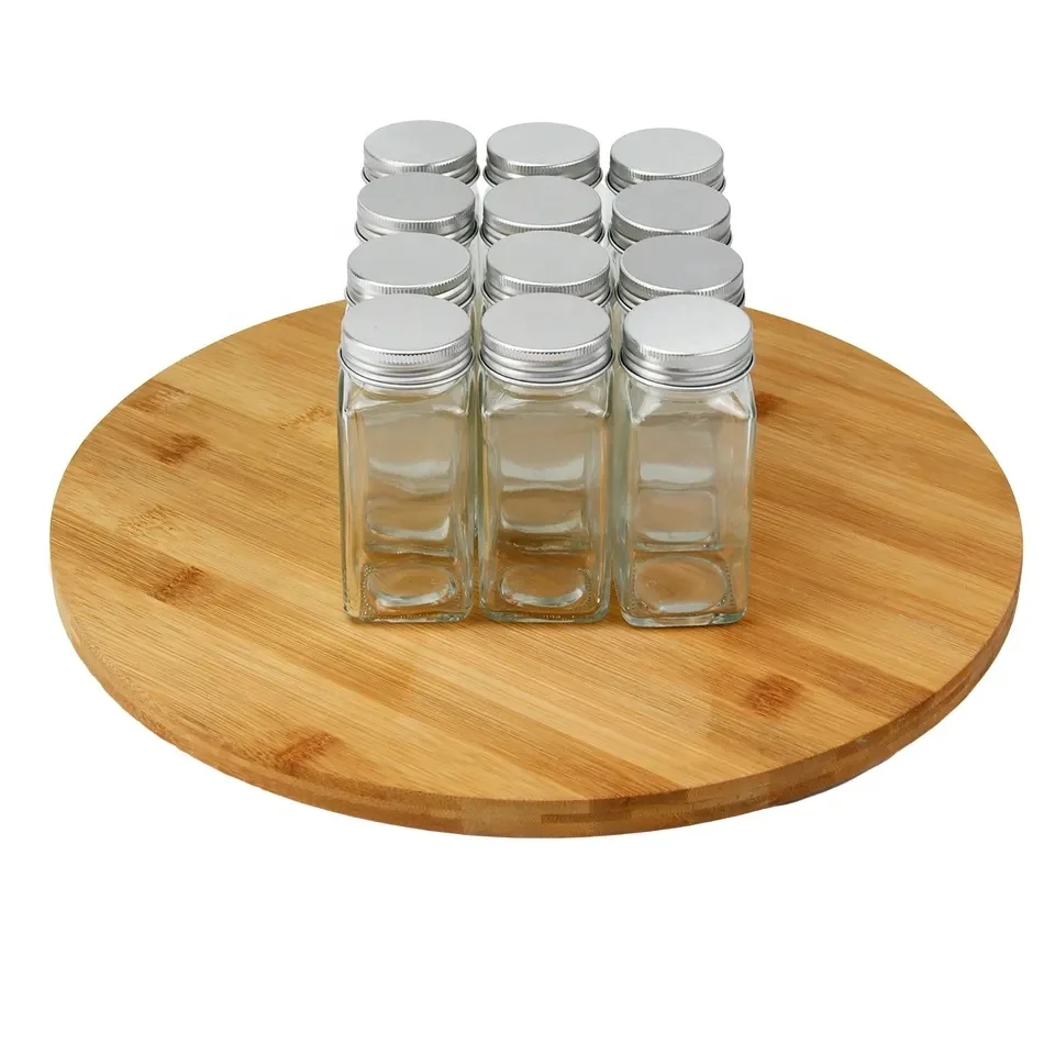 10 Inches Diameter Bamboo Lazy Susan Turntable Spin Thicken Round Wood Tray Rotating Spice Rack For Kitchen Pantry