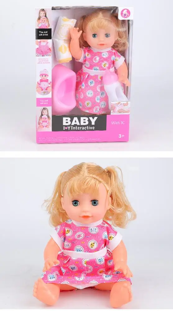 Cheap Small Lovely Plastic Vinyl pink Model Toys for Girl Christmas Gift Kids Doll Set Baby Play House Dolls Kids