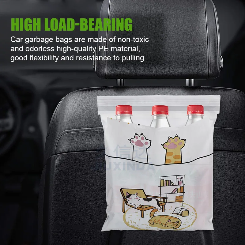  custom print ecofriendly designer small garbage bag for car disposable pe