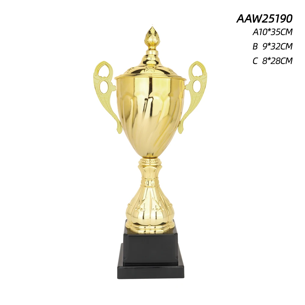 ELOR Small Size Custom America Cup trophy Metal Sports Award Soccer Gold Trophies For School Teenager Student