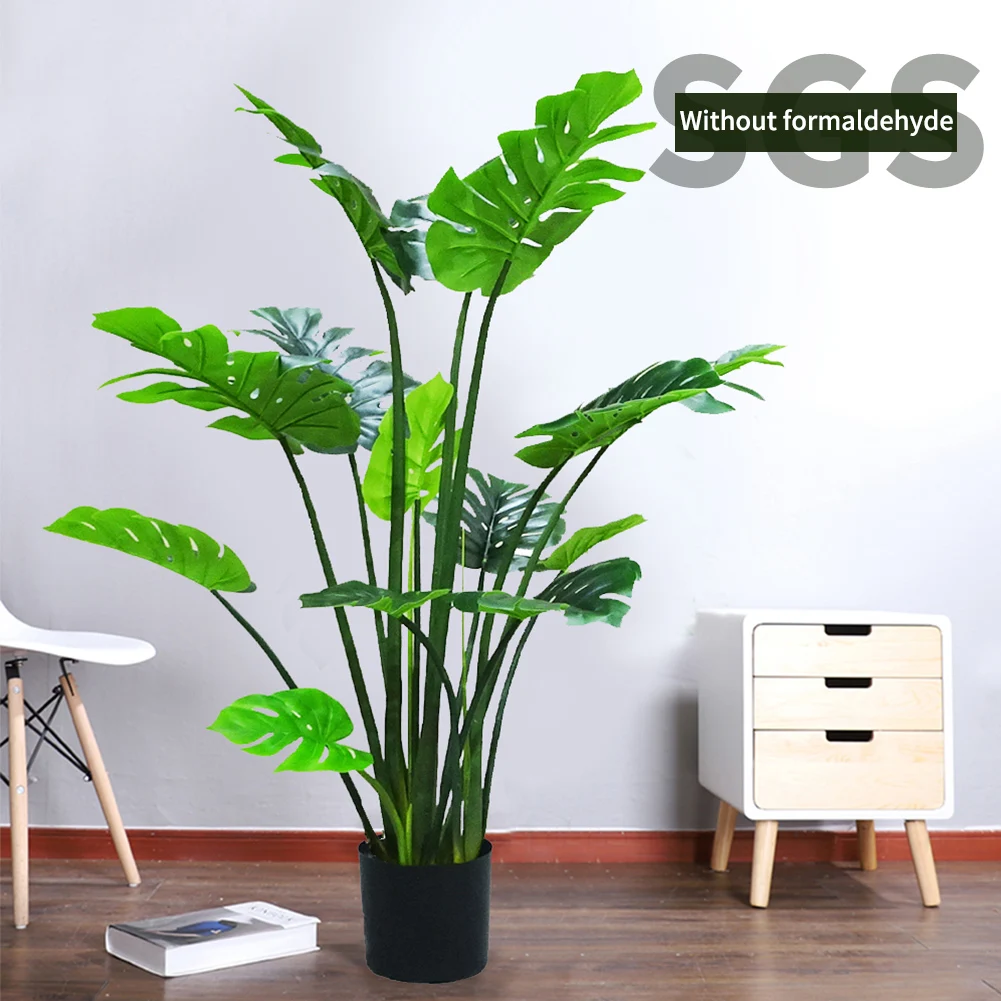 wholesale artificial plants monstera albo plants green plant trees