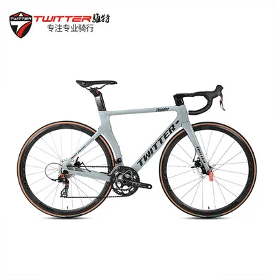 Thunder Bicycle 700C Aero Carbon Road Bicycle T800 Toray Carbon Fiber Frame Disc Brake Carbon Fiber Road Bike Support ODM OEM