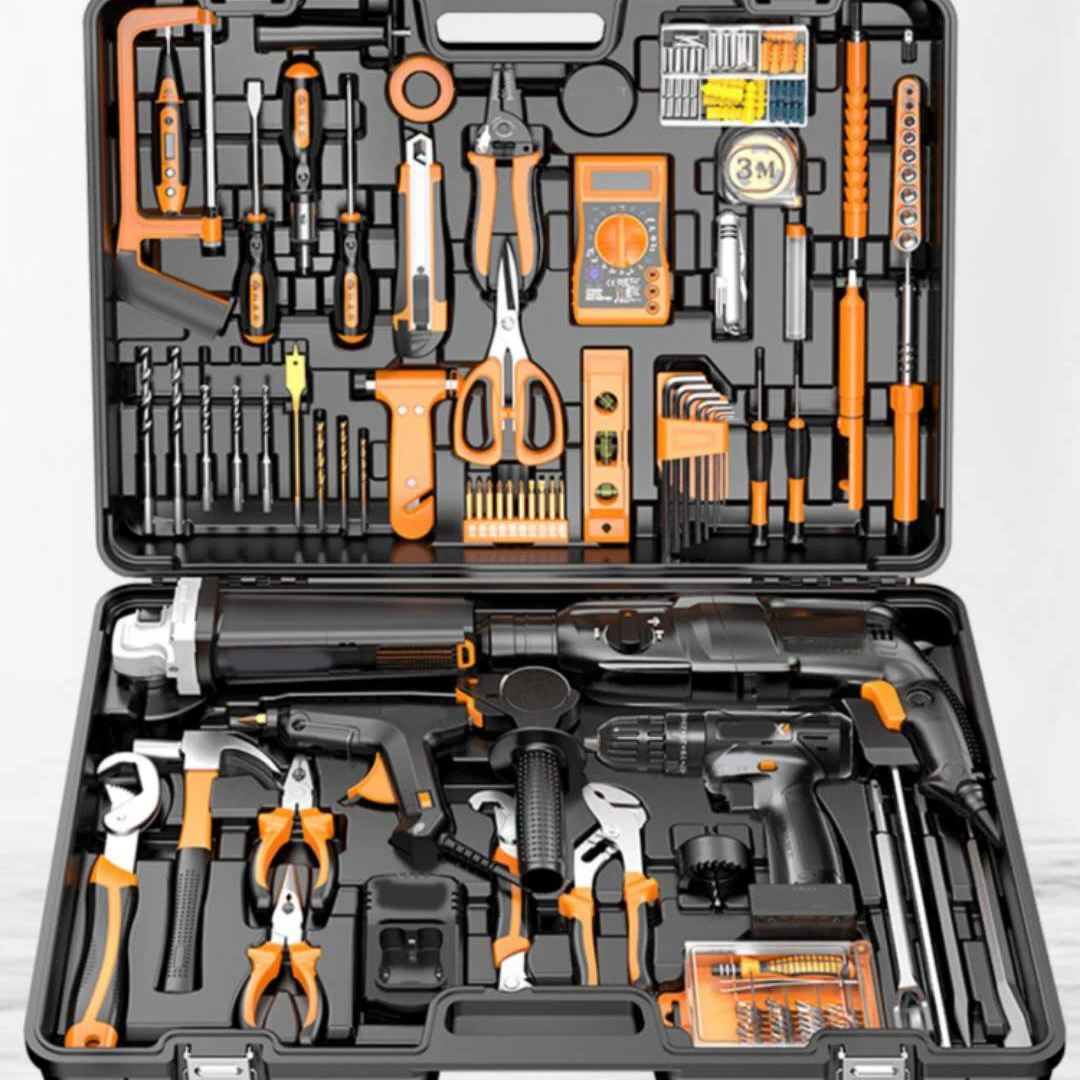 2021 Lithium Battery Power Tools Combo Set Cordless Electric Tool Box Set