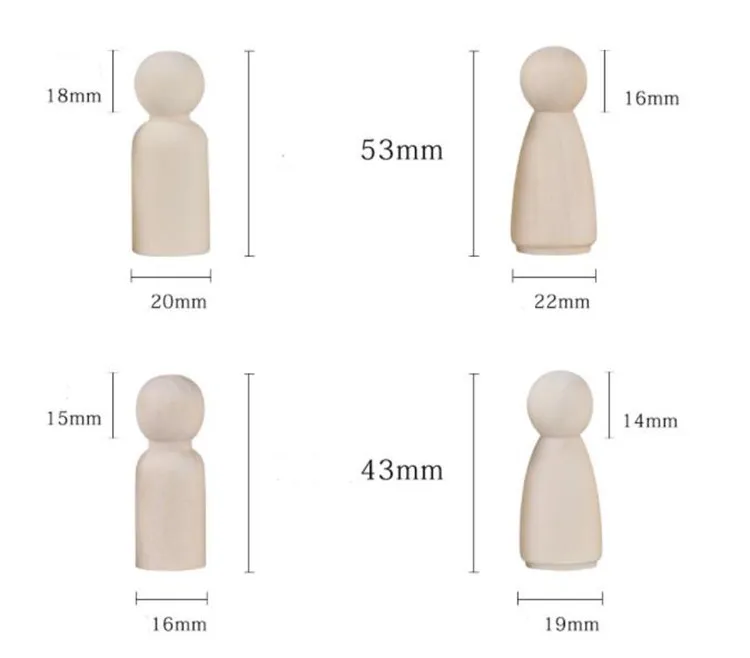 Высококачественная деревянная кукла-подставка «сделай сам», Маленькая деревянная фигурка, деревянные игрушки для детей