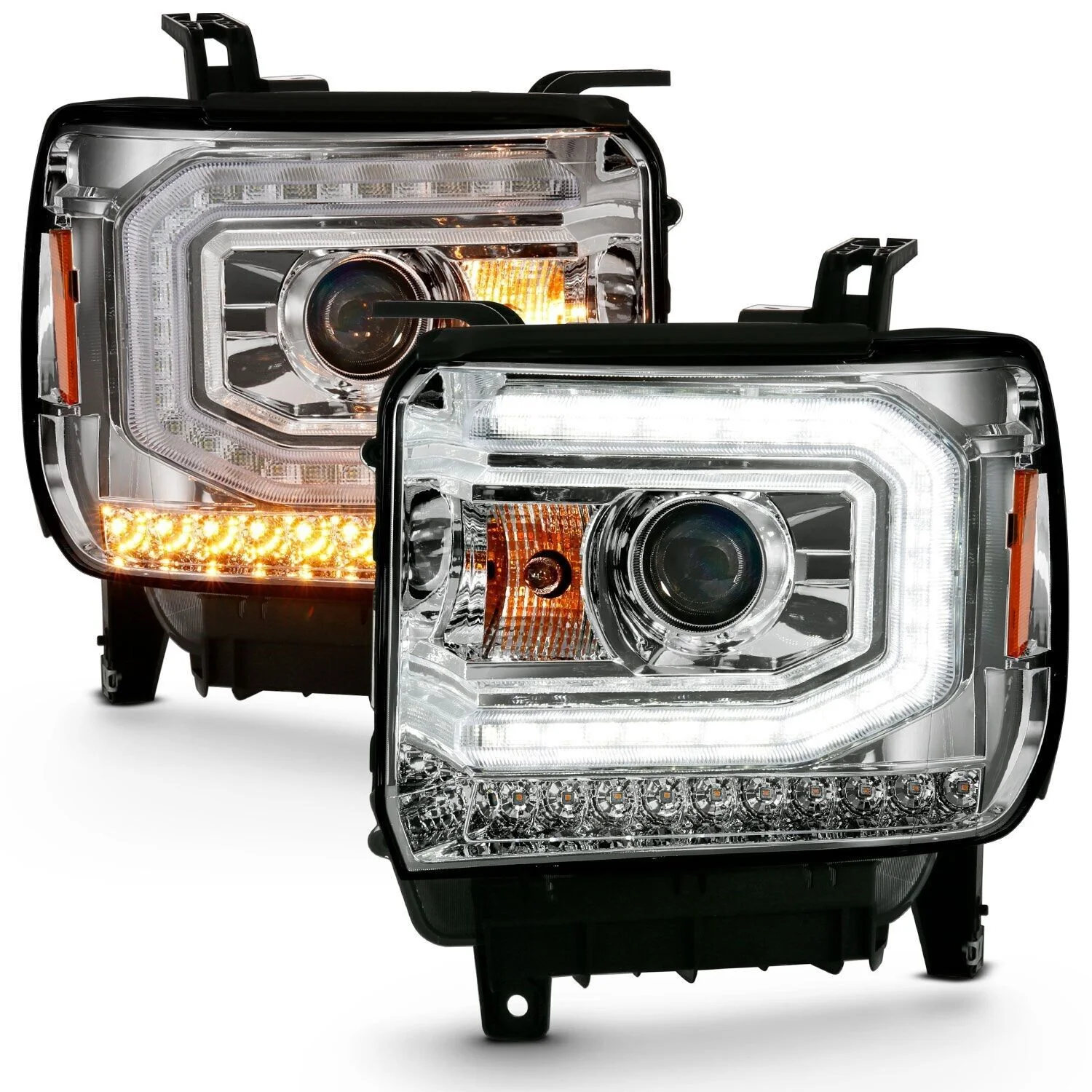 Flyingsohigh HID w/AFS w/Светодиодный прожектор, Запасная лампа для GMC SIERRA 1500 2016-2018