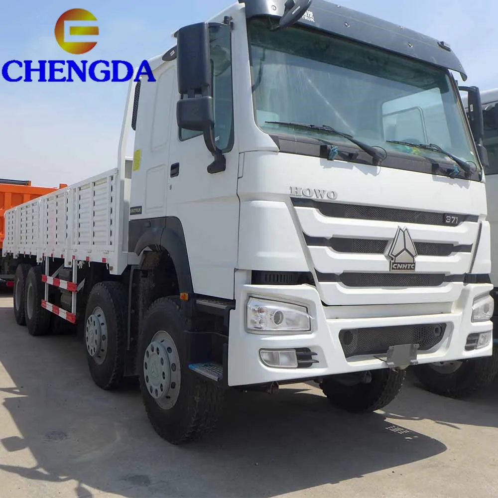 Used HOWO Shacman 50t 12 Wheels 8x4 Cargo Truck for Sale