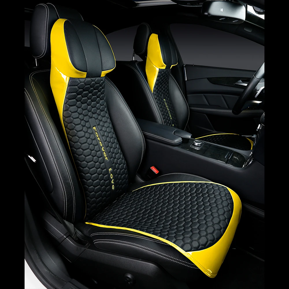 Factory Custom 3D Embroidery Car Headrest Pillow Waist Cushion Seat Cover For Tesla