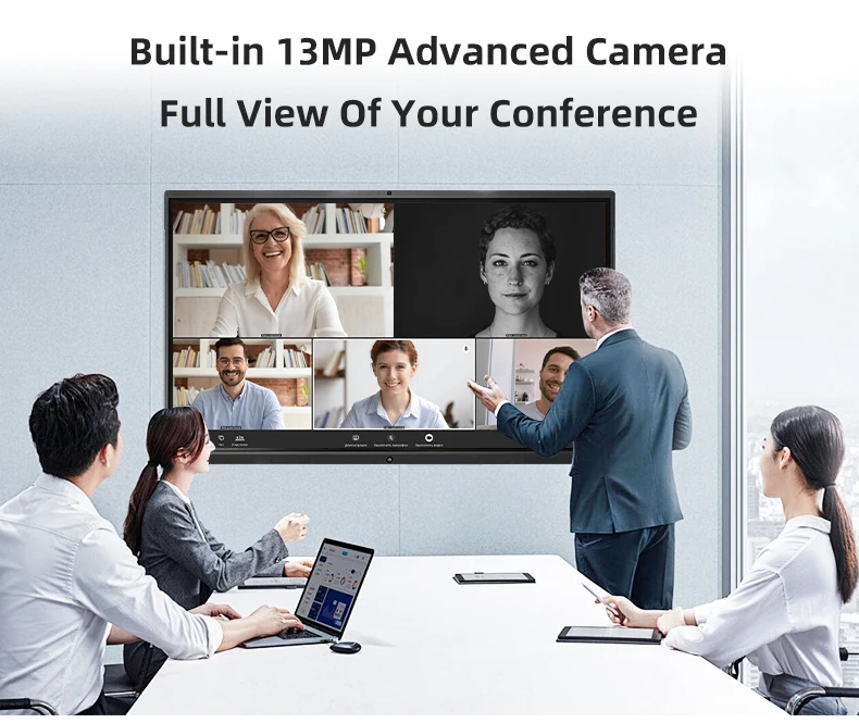 4K Android/window OPS 55 65 75 86 100 110 inch Interactive Smart board Multi Touch Scree Interactive Whiteboard Computer