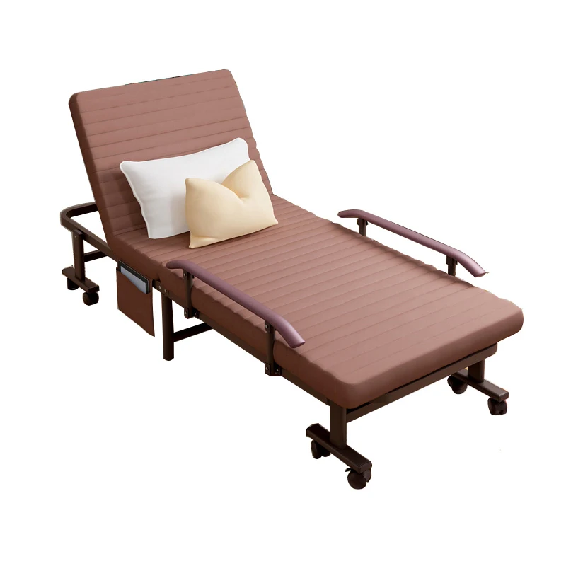 Folding Queen Size Bed Metal Frame Wall Adjustable Sofa Bed Transformer Furniture with Storage Feature