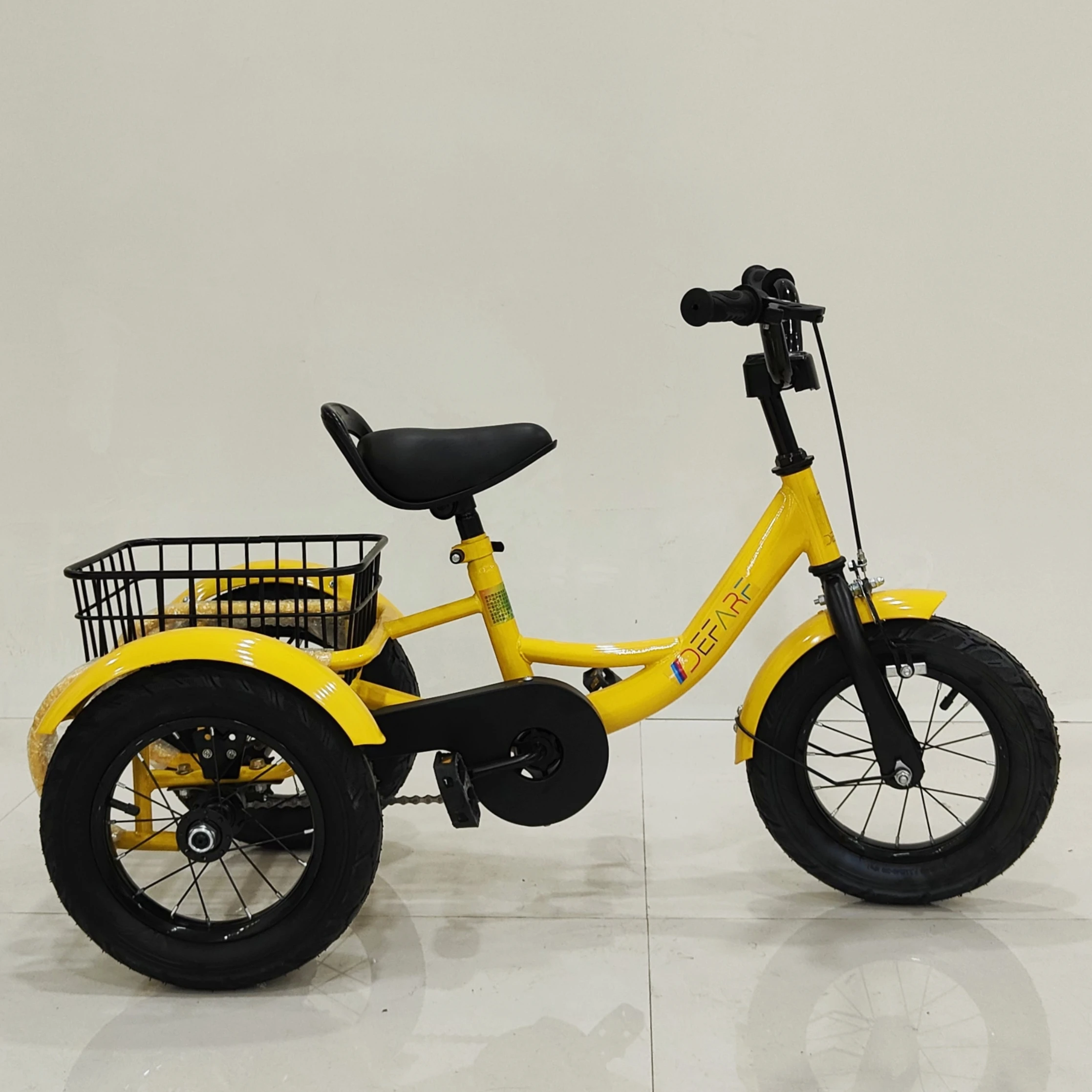 HOSH ebike оптовая продажа разноцветный стальной каркас грузовой велосипед для детей 2 3 4 5 лет желтый черный