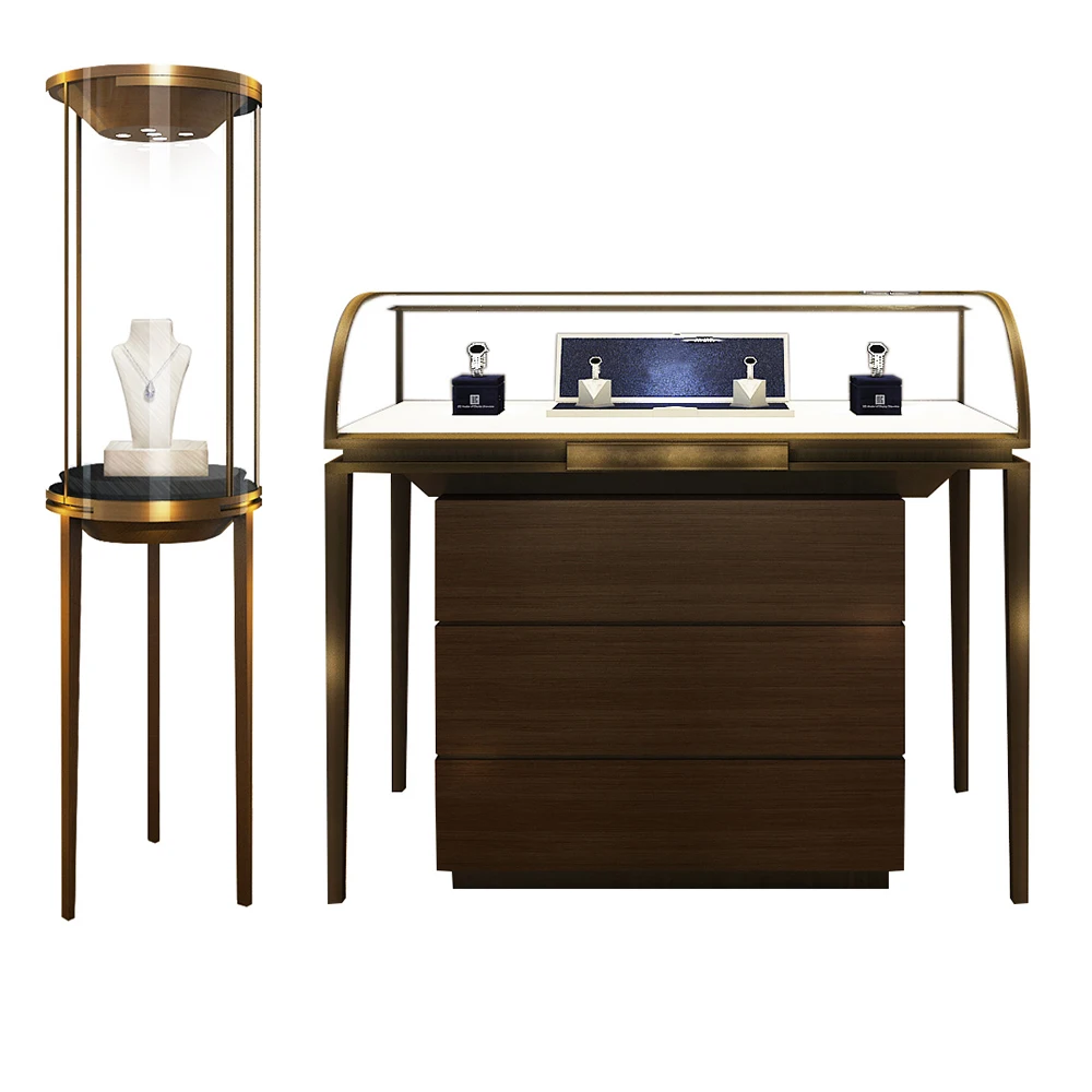 Dubai Modern Diamond Display Shop Furniture Jewellery Display Cabinets Jewelry Store Display Showcase
