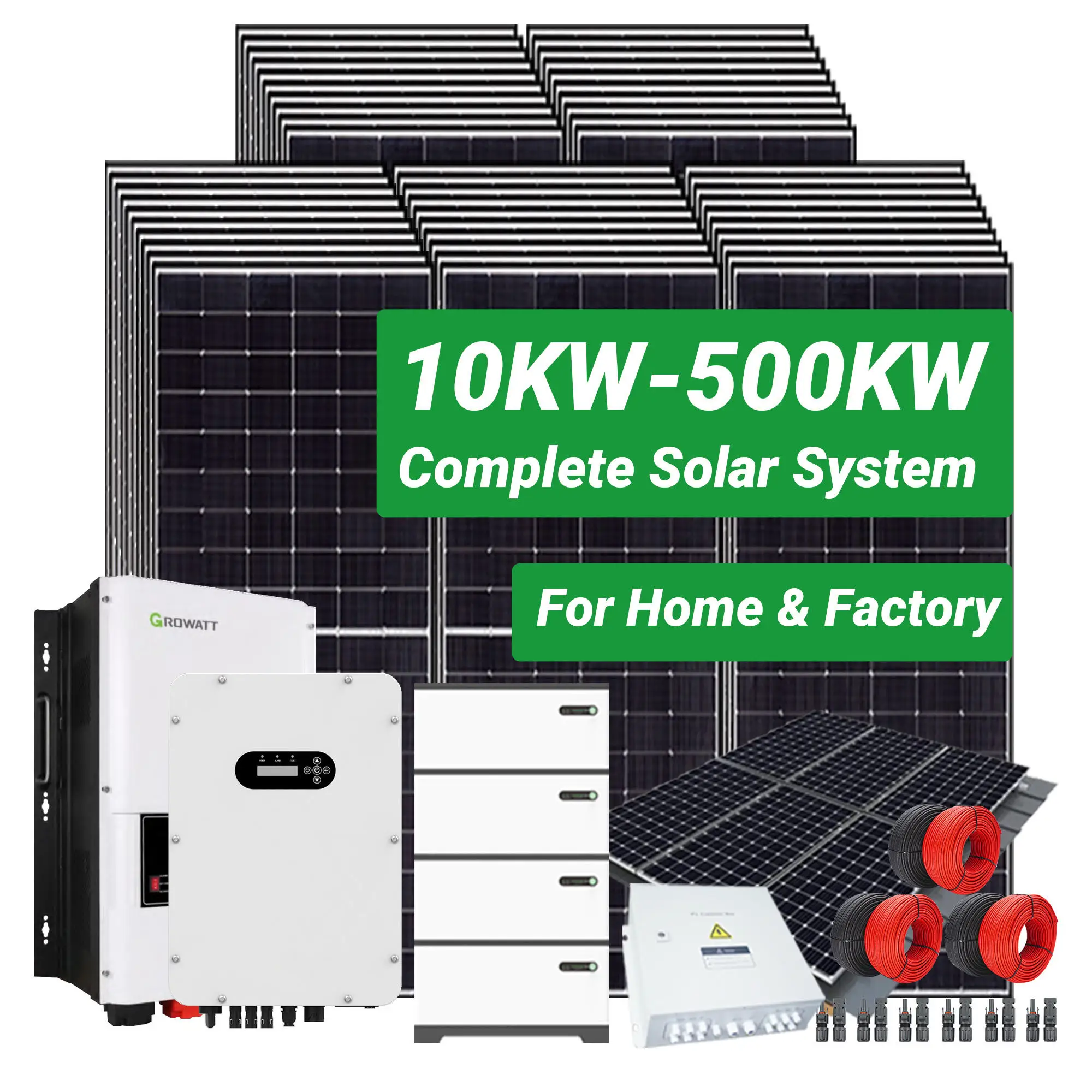 DEYE GROEATT ON OFF GRID HYBRID Solar Energy System10-100kw Photovoltaic On/off Grid Solar Power System Hybrid For Power Station
