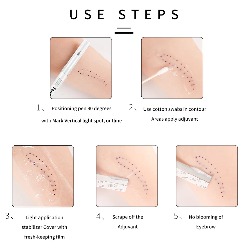 Permanent Makeup or Tattoo Magic Eraser For Skin Marker Pen With Measure Ruler And Magic Eraser Remover Brush Tattoo Tools