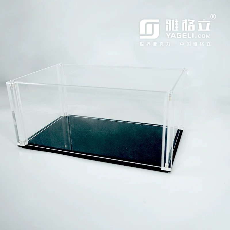 Yageli Clear Acrylic Display Case for 1/24 or 1/32 Scale Vehicle Model Car Assemble Dustproof Protection Showcase
