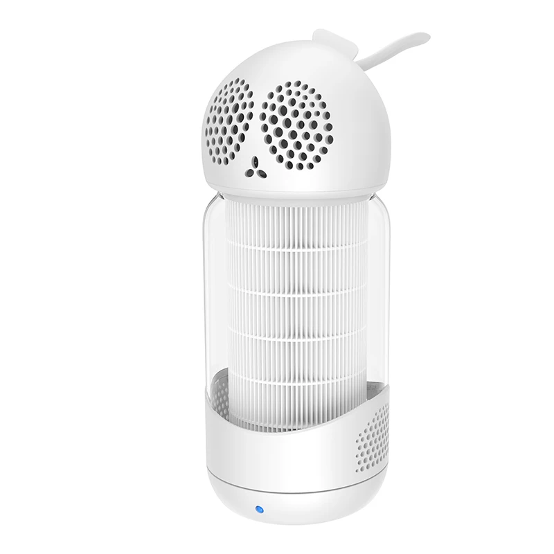 
Unique design portable air freshener remover rabbit h14 hepa negative ion pm2.5 air purifier 