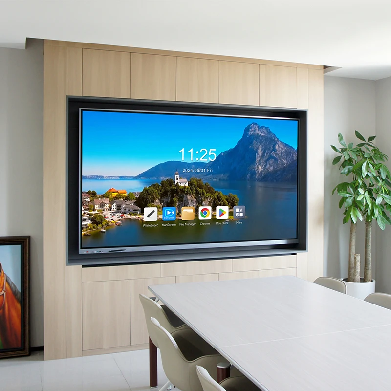 75 дюймов 4k смарт-плата Lcd Wifi Интерактивная плоская панель сенсорный экран для обучения и конференц-связи