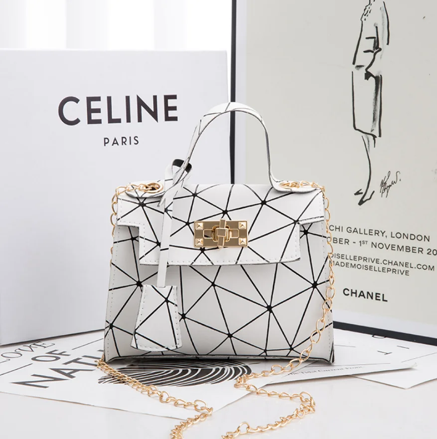 
2021 New fashion luxury designer handbags ladies pu leather women chain cross body bag wholesales ladies summer handbag 