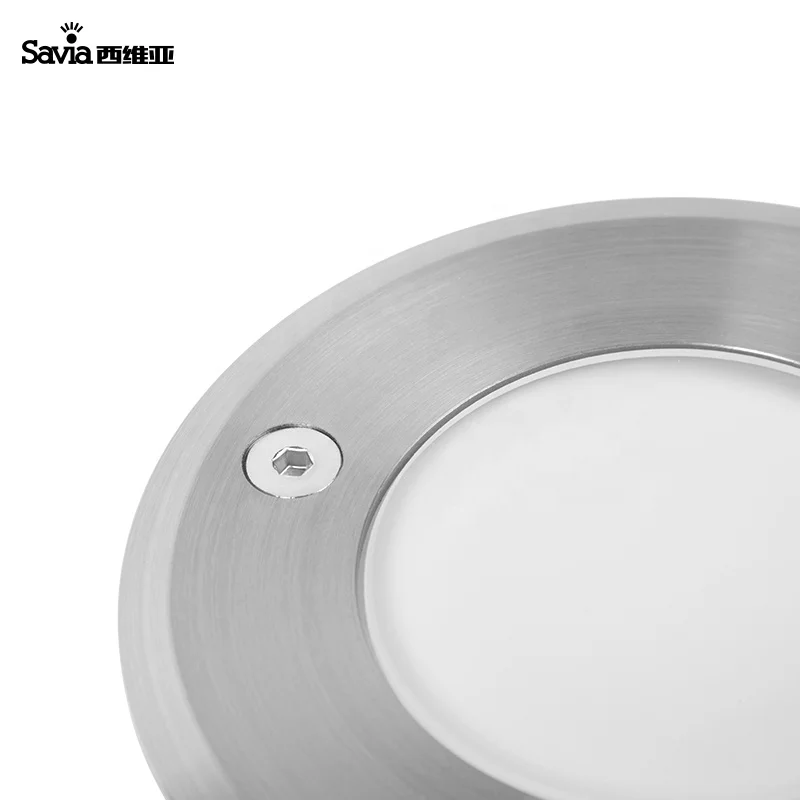 Savia Stainless Steel Led Waterproof IP67 3w Underground Landscape inground Lamp and Underground Light