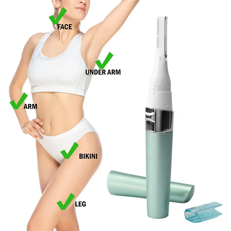 Beauty Tools Professional 2 in 1 Electric Eyebrow Hair Trimmer Shaving Knife Suitable for Female Male Facial Hair Removal Tools