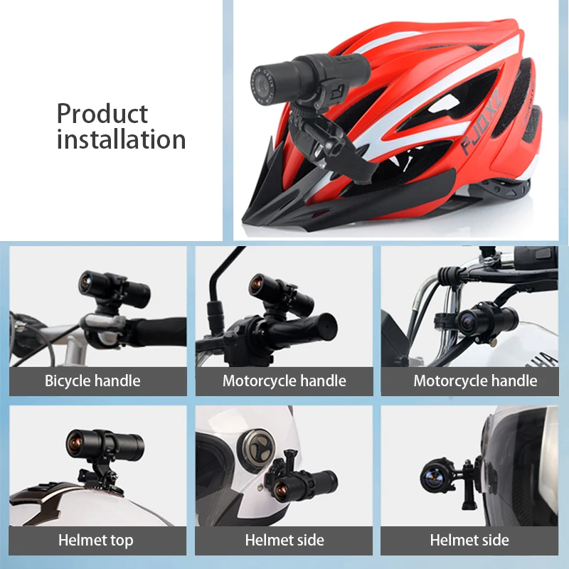 Waterproof Motorcycle Camera DVR Camcorder Full HD 1080P Wifi Bicycle Motorcycle Helmet Sport Dash Cam Camera Car Video Recorder
