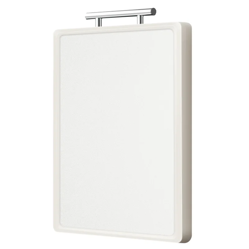 Household double-sided cutting board with stainless steel handle and PP cutting board stainless steel cutting board