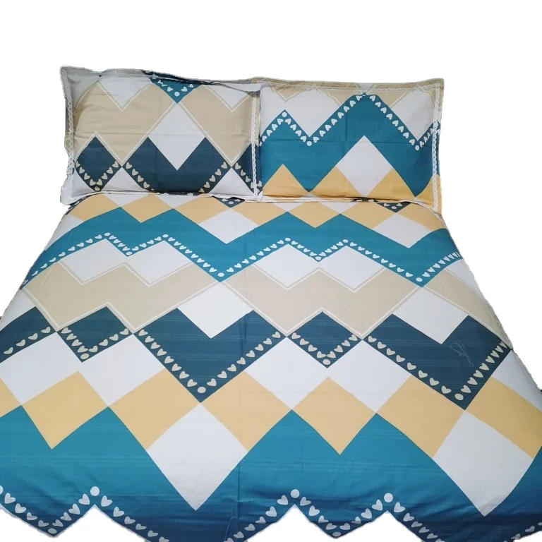 Hot sale 100% cotton print bed sheet for home textile  nantong textile