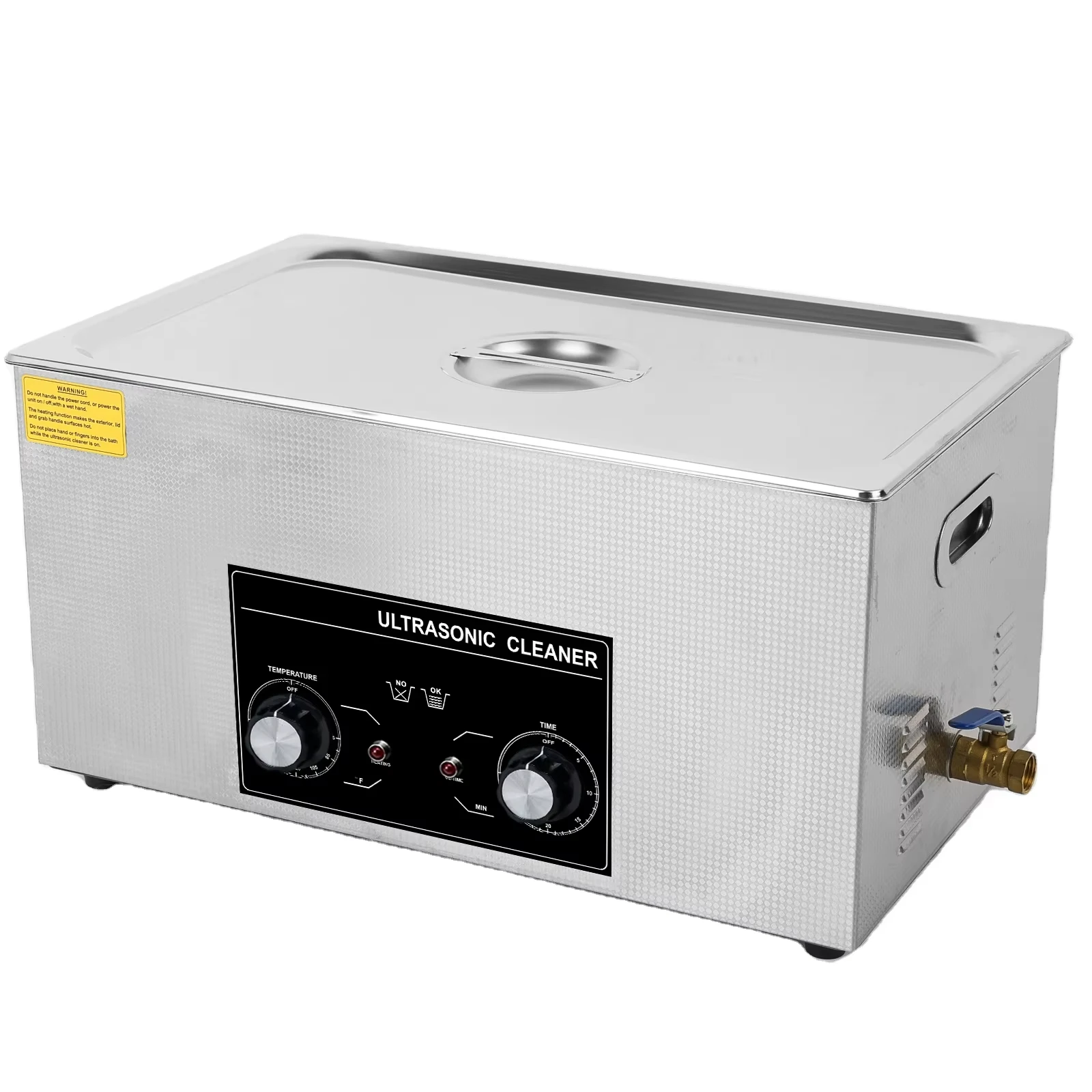 22L Digital Heated Ultrasonic Cleaner Stainless Steel Industrial Electric Cleaner PLC Engine Motor New Condition Plastic