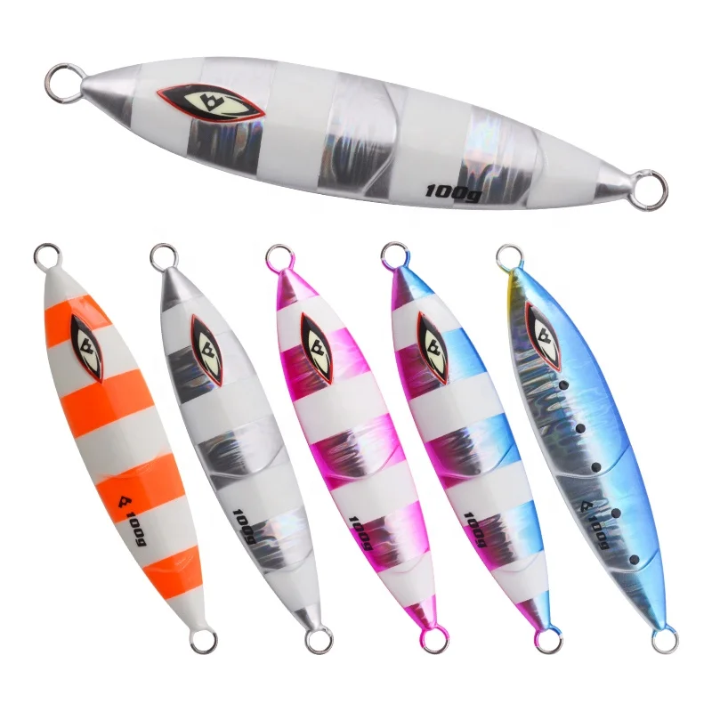 FUNADAIKO 80g/100g/120g/150g/200g slow jig metal luminous fishing lure hard jig lure 150g