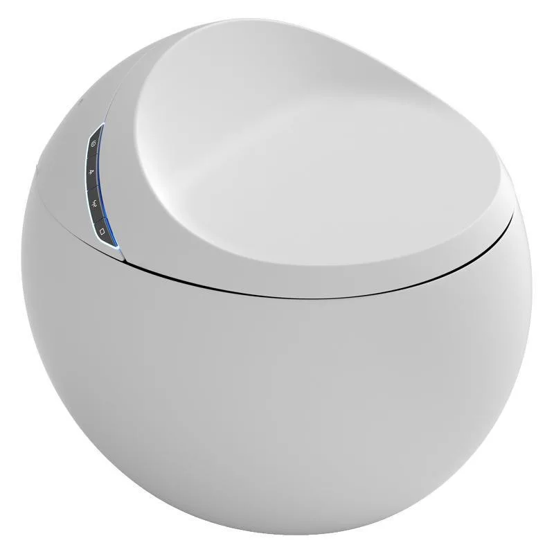 Floor Mounted Tankless Water Closet Heated Seat Auto Flush S-trap Wc egg Smart Toilet