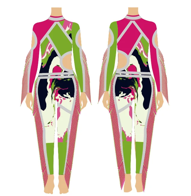 training team stage Performance Wear dancewear majorette uniform dance costume jazz cheerleading wear with sequins and fringe