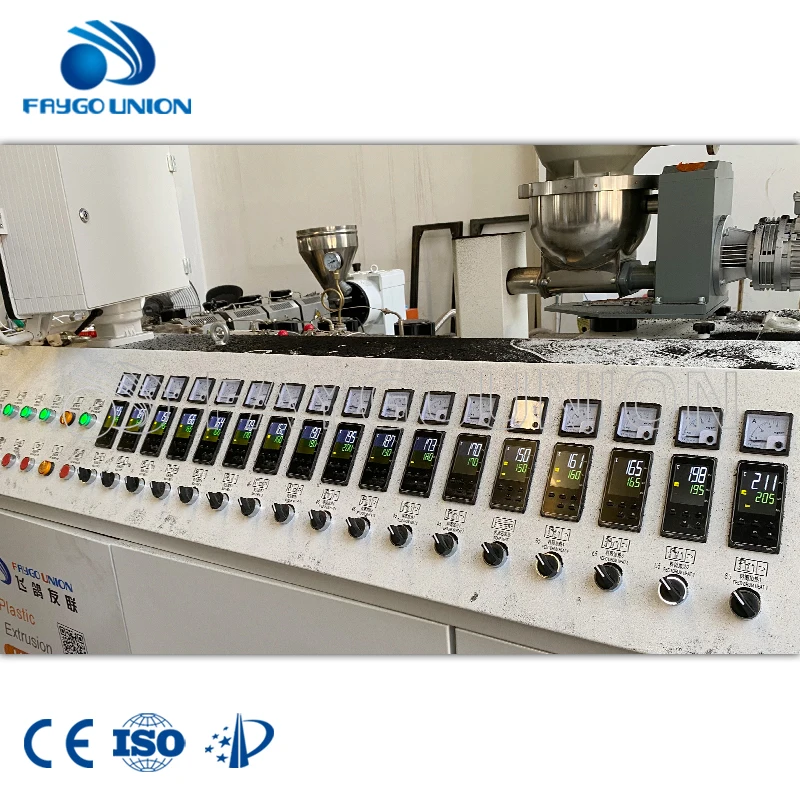 FAYGO UNION PVC deco rainwater gutters artificial marble profile extrusion line