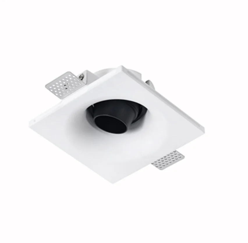 GC07014 Morden минималистский встроенный квадратный штукатурный прожектор светодиодный потолочный встраиваемый 7 Вт 10 15 гипсовый светильник