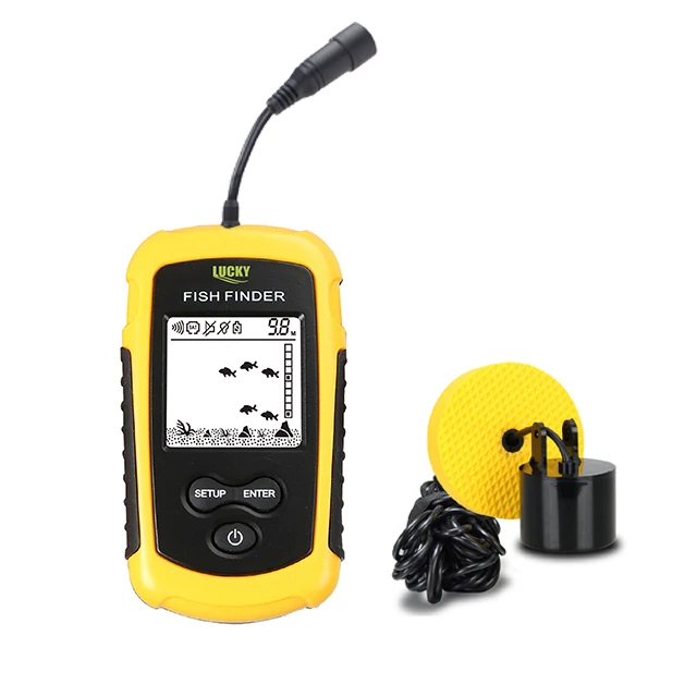 LUCKY FF1108-T Portable Fish Finder Cable Transducer